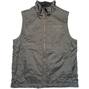 Vineyard Vines Zip Up Amity Vest Jacket Men's Small Blue Gray Fleece Lining